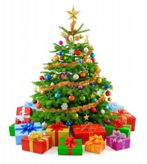 Sapin de noel tres colore